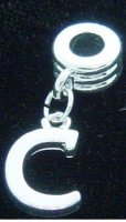NEW Dangle letter C - fits European bead bracelets