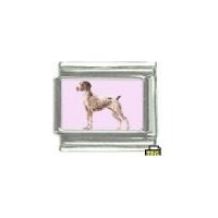 Dog charm - German Shorthaired Pointer 1 - 9mm Italian charm