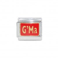 G'Ma on Red - Enamel 9mm Italian charm