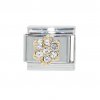 April Flower New Birthstone - Diamond - 9mm Italian charm