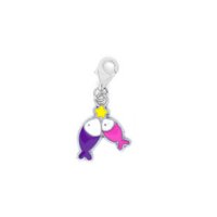 Zodiac Sparkly Pisces - Clip on charm fits Thomas Sabo