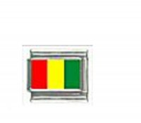 Flag - Guinea photo 9mm Italian charm