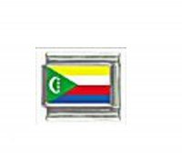 Flag - Comoro photo 9mm Italian charm