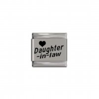 Love Daughter In-law - laser 9mm classic Italian charm