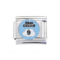 On Cloud 9 - enamel 9mm Italian charm