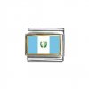 Flag - Guatemala photo enamel 9mm Italian charm