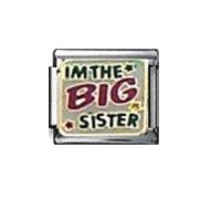 Im the Big Sister - enamel 9mm Italian charm
