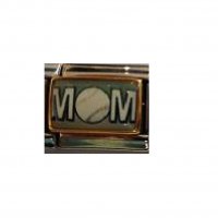 Baseball Mom - 9mm Enamel Photo Charm