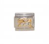 Capricorn rhinestone charm - 9mm Italian Charm