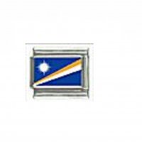 Flag - Marshall Islands photo 9mm Italian charm