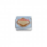 Welcome Las Vegas - 9mm enamel Italian Charm
