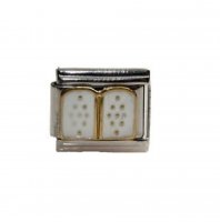 Ten commandments - enamel 9mm Italian charm