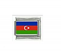 Flag - Azerbaijan photo 9mm Italian charm