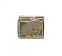 Manatee - enamel 9mm Italian Charm