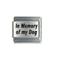 In memory of my dog - laser 9mm Italian charm