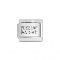 Poker night - aces - Laser Italian Charm