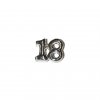 18 silvertone birthday 7mm floating charm
