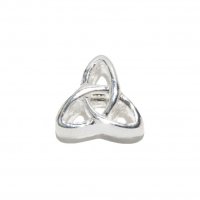 EB24 - Silvertone Trinity bead - European bead charm