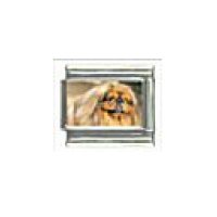 Dog charm - Pekingese 1 - 9mm Italian charm