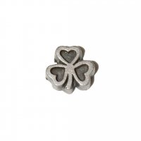 Shamrock matte finish 7mm floating locket charm