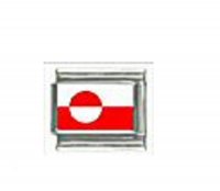 Flag - Greenland photo 9mm Italian charm