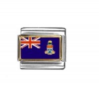 Flag - Cayman Islands photo enamel 9mm Italian charm