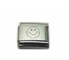Happy face - laser 9mm Italian charm