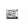 I love soap operas sparkly - 9mm enamel Italian Charm