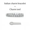 18 link SHINY starter and Charm Tool 9mm Italian charm bracelet