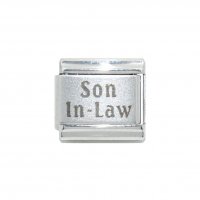 Son in-law - 9mm Laser Italian Charm