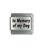 In memory of my dog - laser 9mm Italian charm