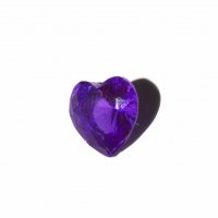 February birthstone heart 5mm floating locket charm