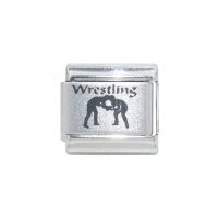 Wrestling - 9mm Laser Italian Charm