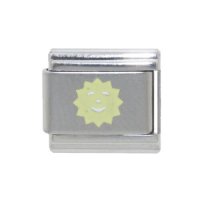 Laser Yellow Sun - 9mm Italian charm