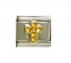 November Cross Birthstone Citrine - 9mm Italian Charm