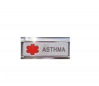 Asthma - superlink red medical laser 9mm Italian charm