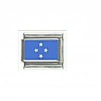 Flag - Micronesia photo 9mm Italian charm