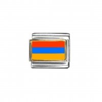 Flag - Armenia photo enamel 9mm Italian charm