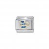 Aquarius enamel charm (21/1-19/2) 9mm Italian charm