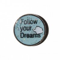 Follow your dreams 7mm floating charm