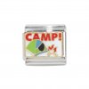 Camp! with campsite - 9mm Enamel Italian charm