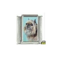 Dog charm - Brussels Griffon 2 - 9mm Italian charm