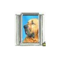 Dog charm - Bloodhound 3 - 9mm Italian charm