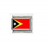 Flag - East Timor photo 9mm Italian charm