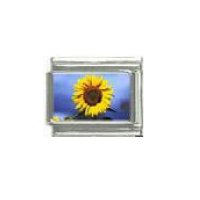 Sunflower (a) - Flower photo - 9mm Italian charm