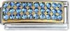 Superlink birthstone - September Sapphire 9mm Italian charm