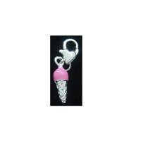 Pink ice cream charm - Clip on charm fits Thomas Sabo