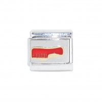 Red Comb - Hairdresser 9mm Italian charm