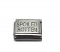 Spoiled rotten - laser 9mm Italian charm