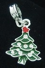 EB455 - Dangle Christmas tree bead fits European bead bracelet